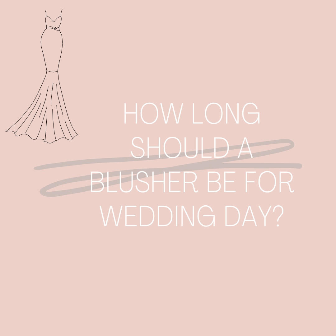 How Long Should A Blusher Veil Be For Wedding Day? Image