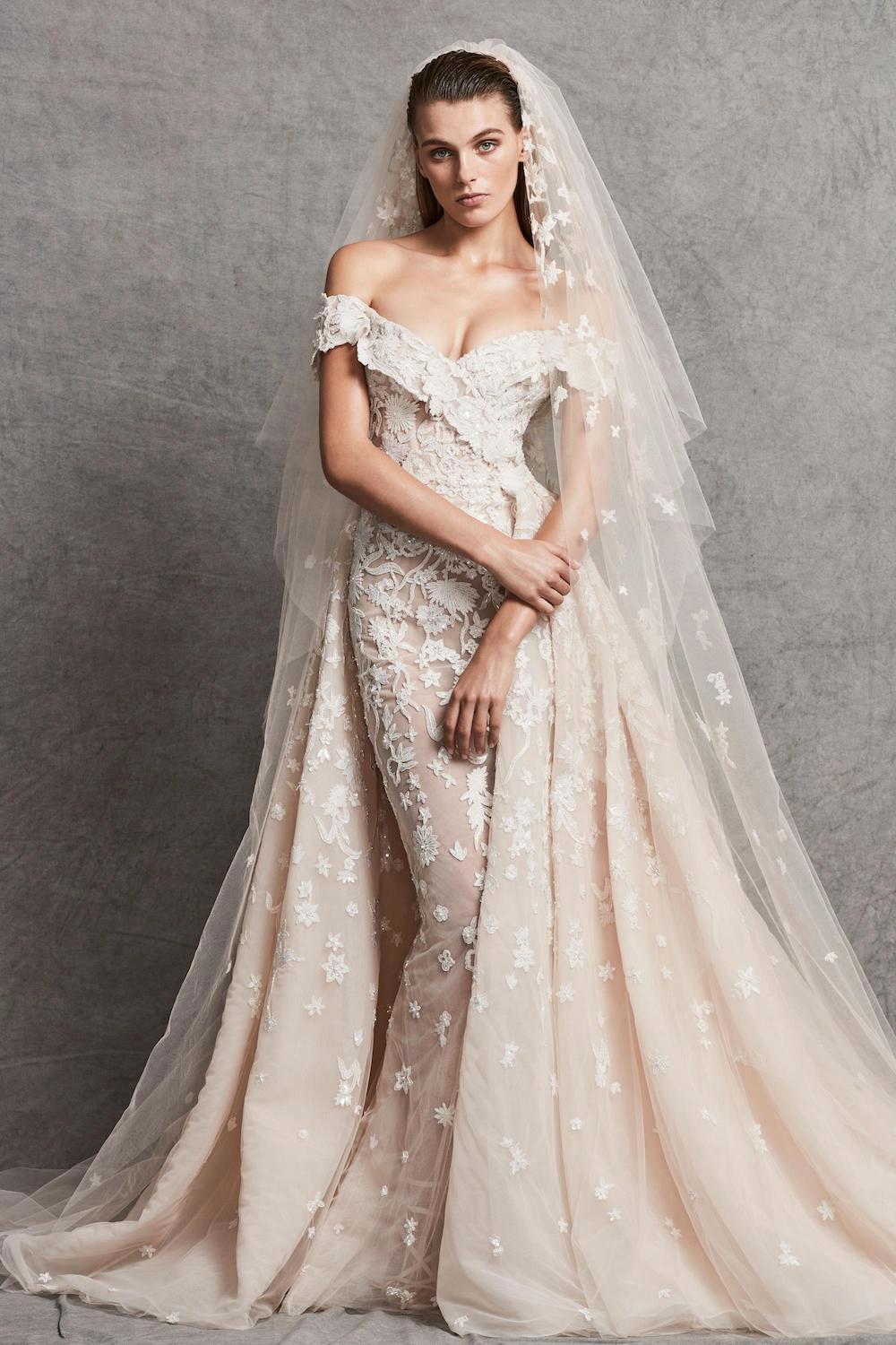 detachable skirt white wedding dresses ball gown satin lace applique e –  inspirationalbridal