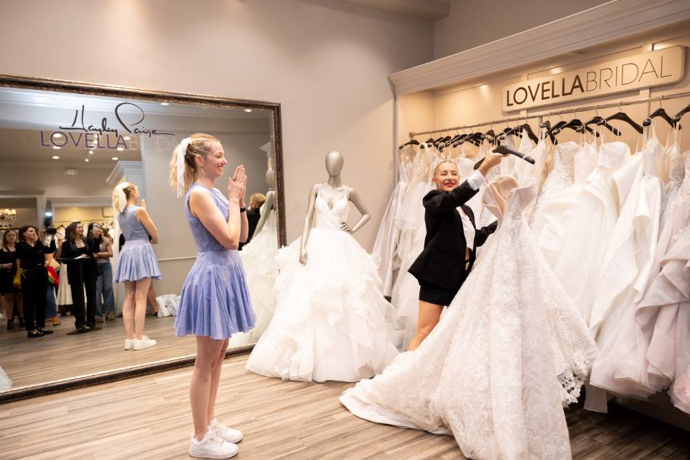 hayley paige designer wedding dress event at lovella bridal