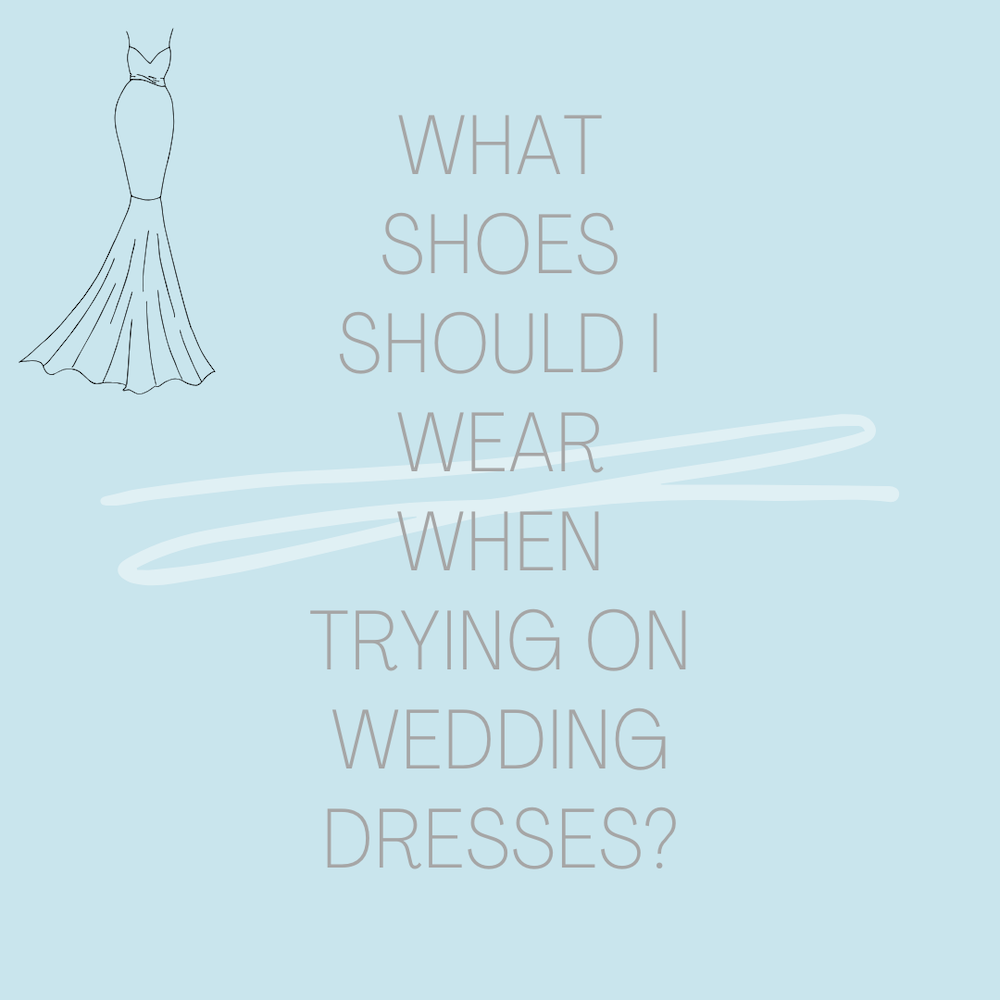 What Shoes Should I Wear When Trying on Wedding Dresses? Image