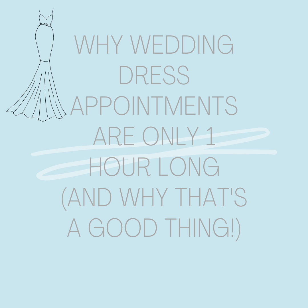 Why Wedding Dress Appointments Are Only 1 Hour Long (And Why That's a Good Thing!). Desktop Image