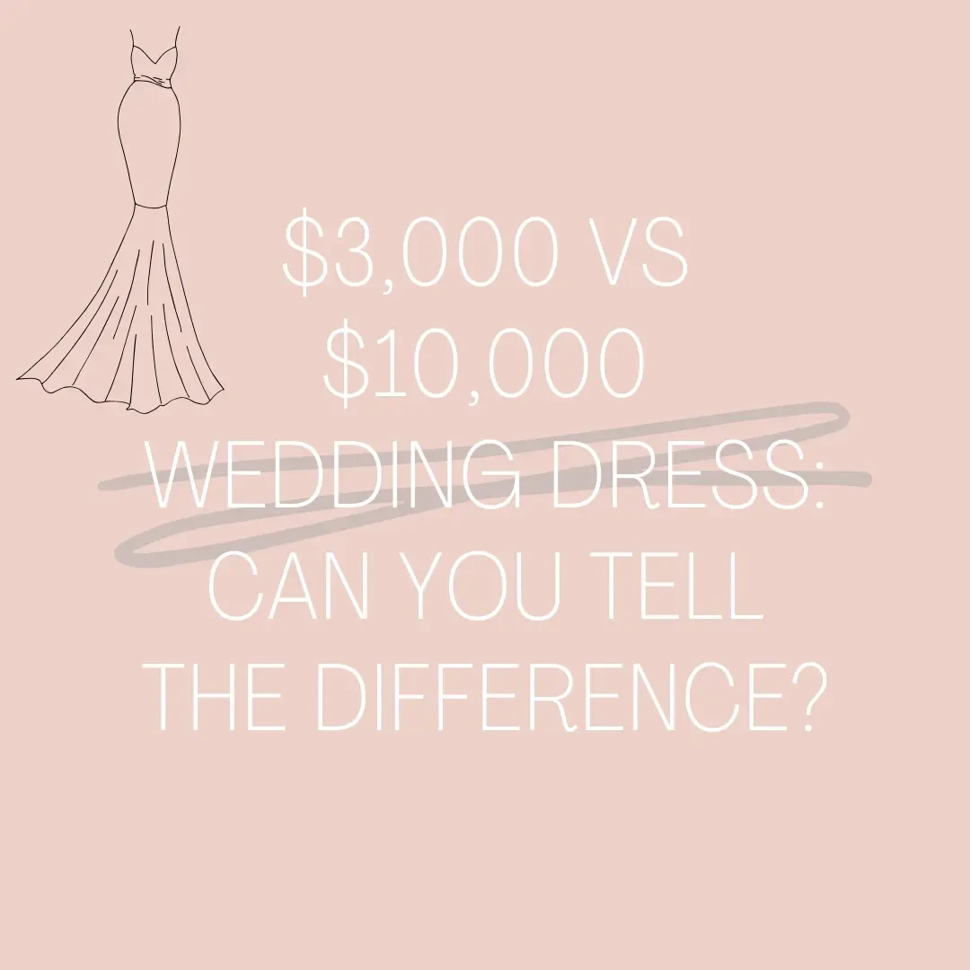 $3,000 vs. $10,000 Wedding Dress: Can You Tell the Difference? Image