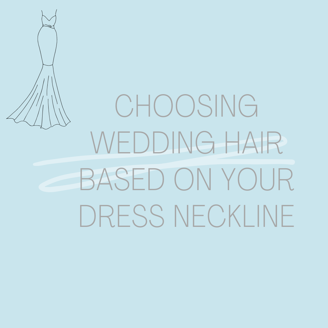 Choosing Wedding Day Hair Style Based on Bridal Dress Neckline Image