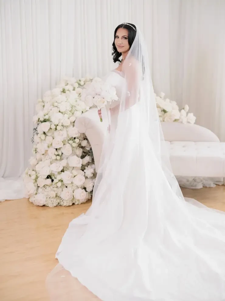 Pateel Wears Classic Strapless Wedding Dress Image