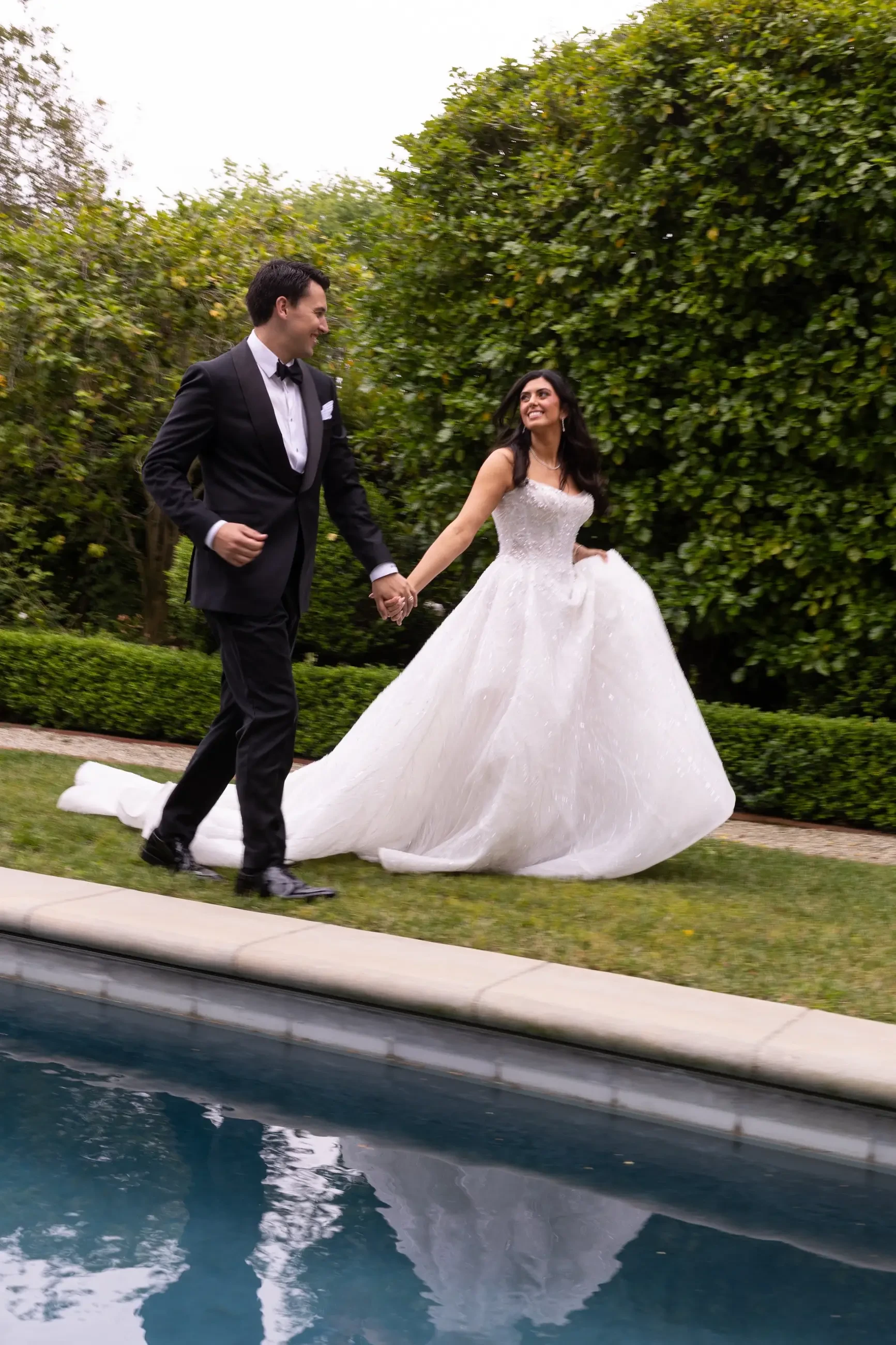 Mia's Sparkling Leah Da Gloria Bridal Gown in Downtown Los Angeles. Desktop Image