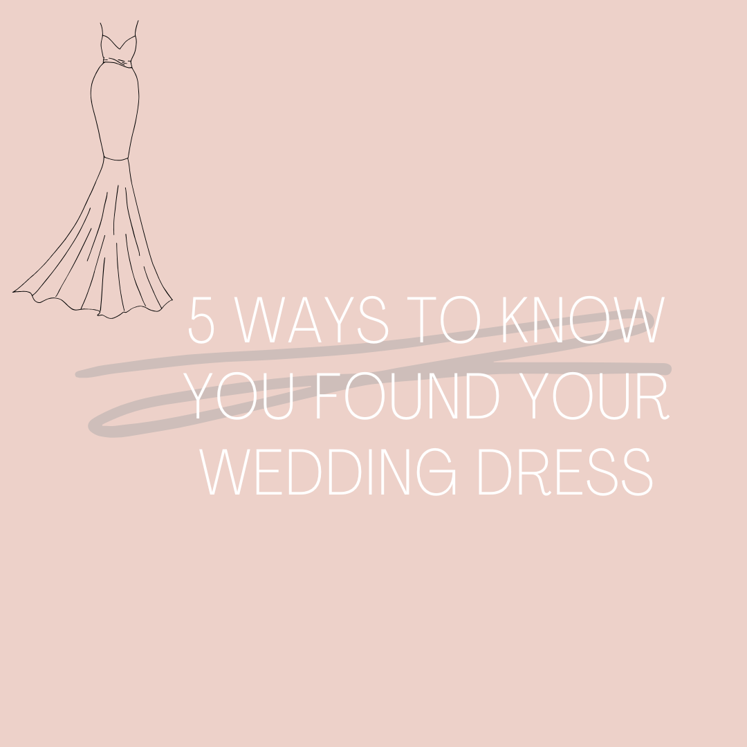 5 Ways To Know It IS Your Wedding Dress Image