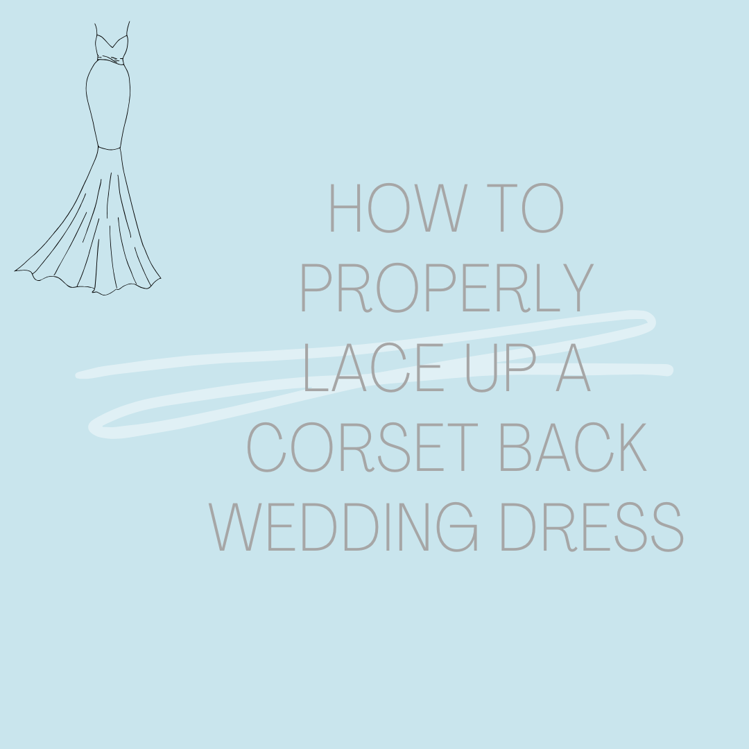 How to Properly Lace Up a Corset Back Wedding Dress. Desktop Image