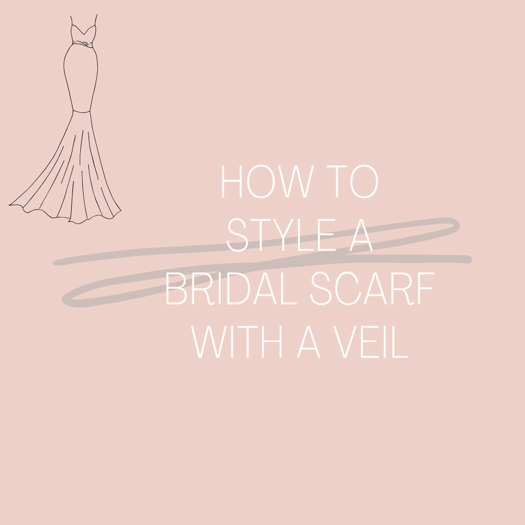 How to Style A Bridal Scarf With A Veil Image