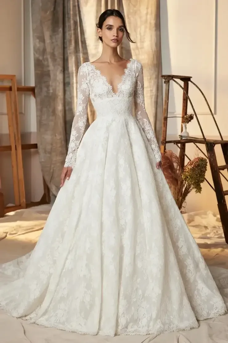 Wedding Dress Inspiration: Long Sleeves Image