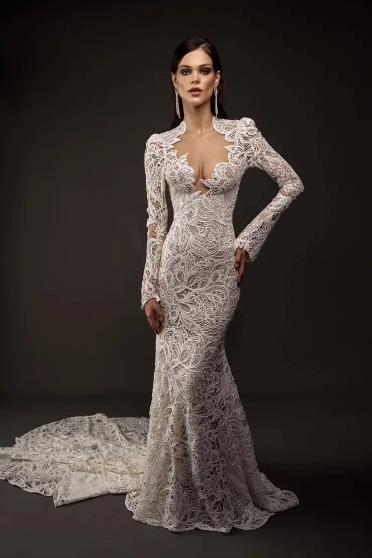 Long Sleeves Wedding Dress Inspiration. Mobile Image