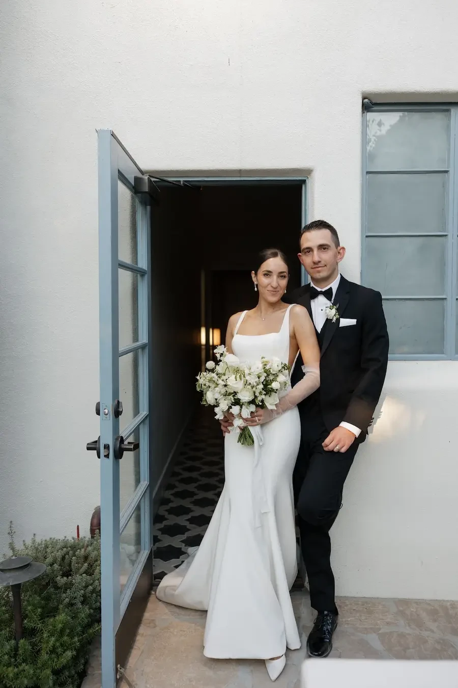 Liana Wears Classic Minimalist Wedding Dress Image