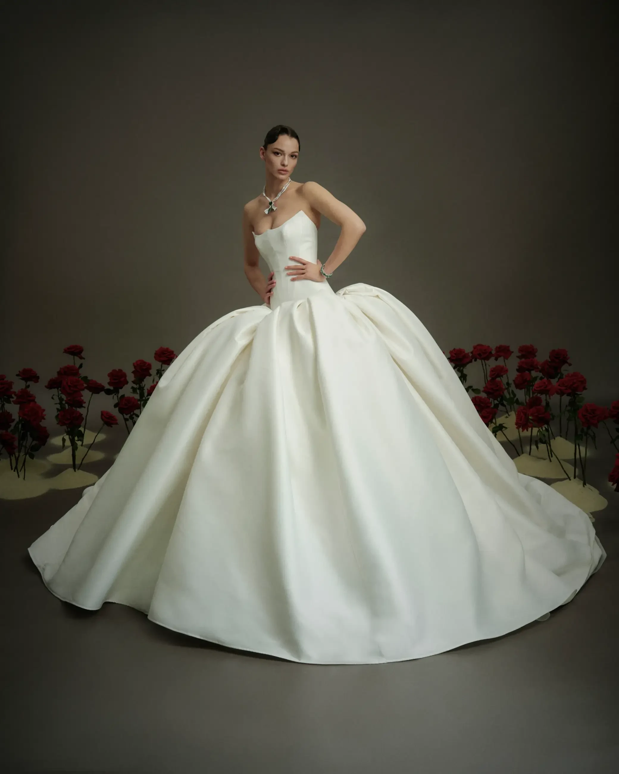Trending Bridal Style: Dramatic Drop Waist Wedding Dresses Image
