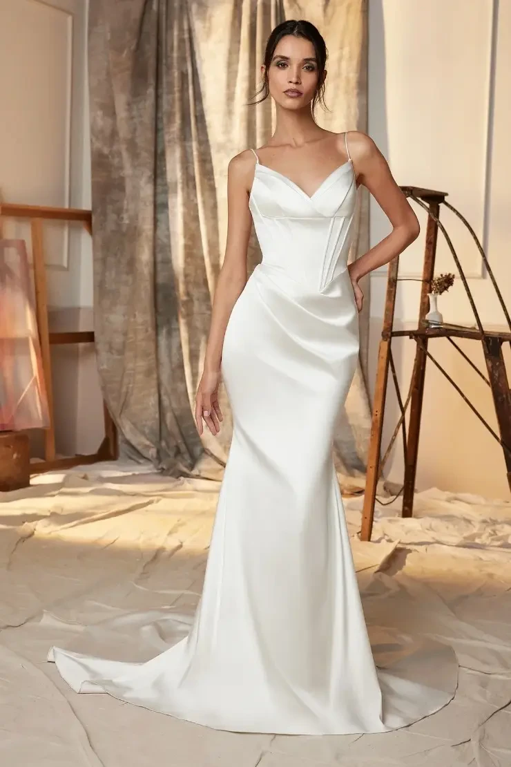 For the Modern Bride: Sleek Silhouettes &amp; Effortless Design. Desktop Image