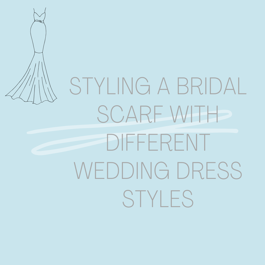 Styling a Bridal Scarf With Different Wedding Dress Styles. Desktop Image