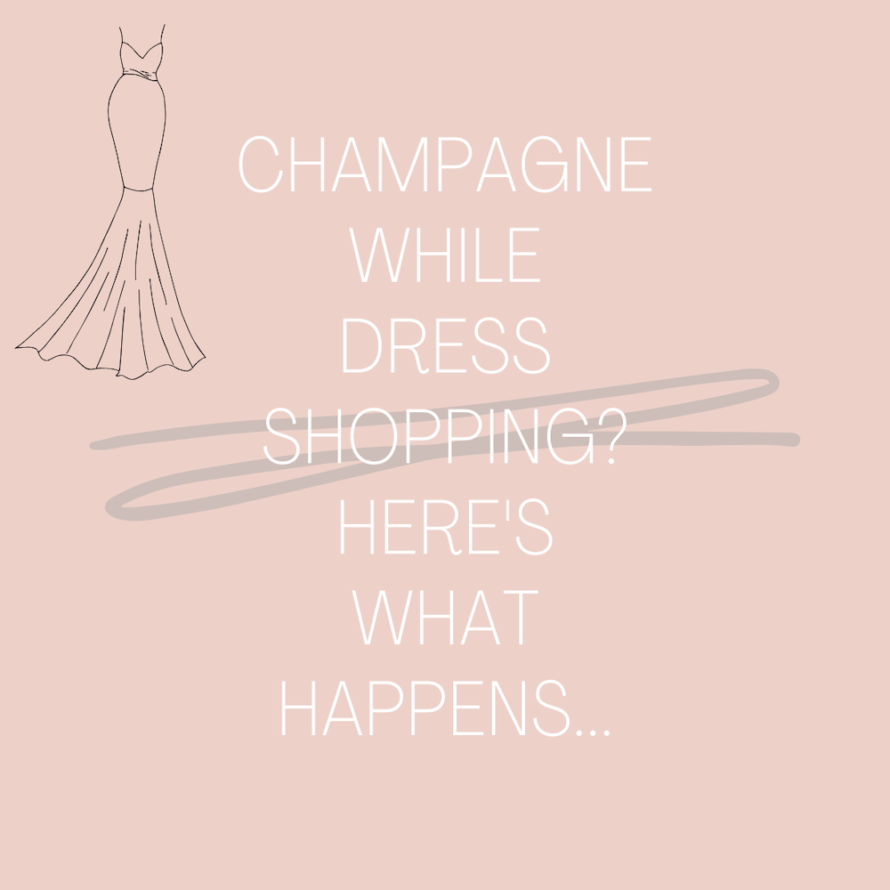 Champagne While Dress Shopping? Here’s What Happens…. Desktop Image