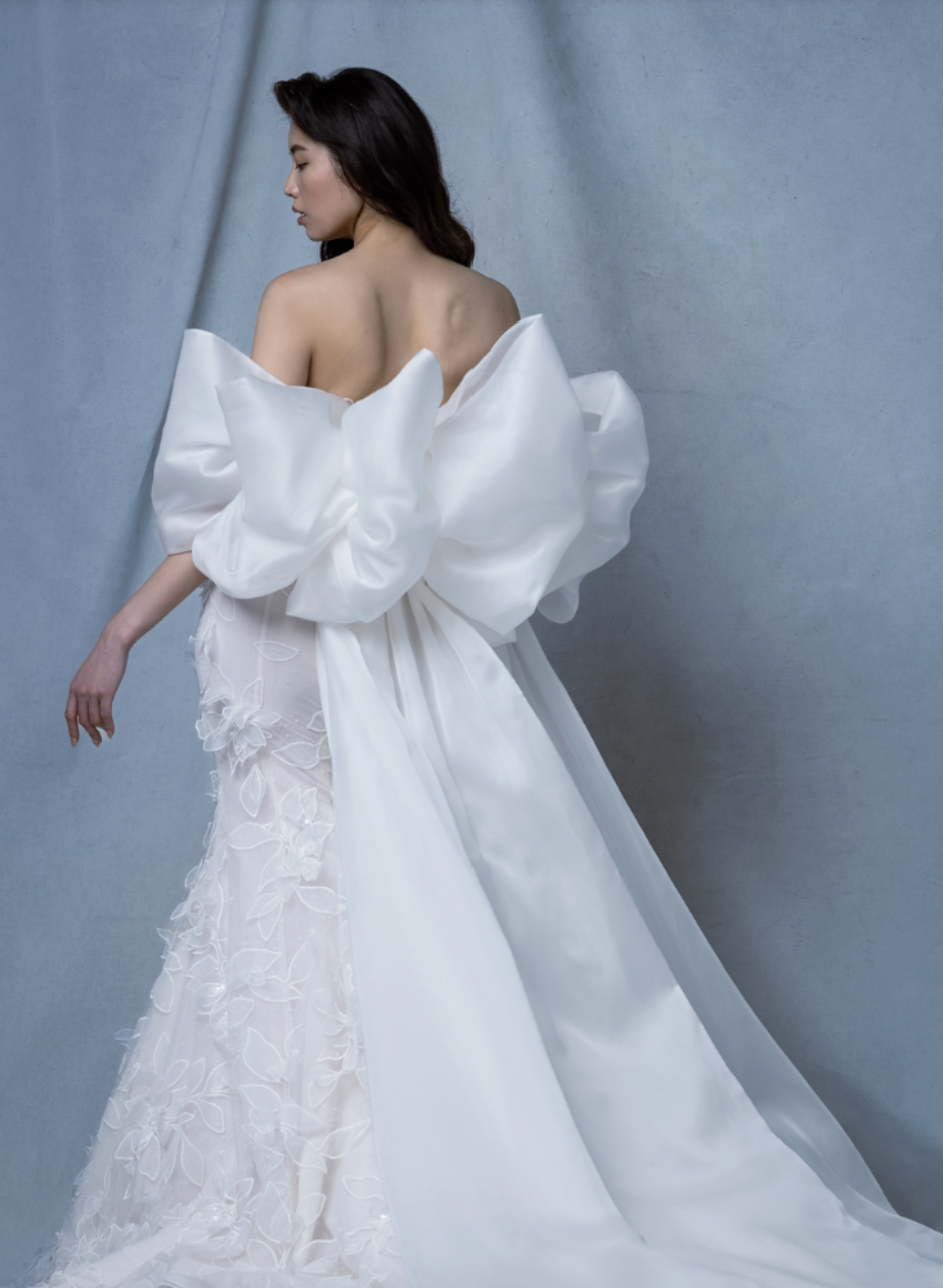 TRENDING BRIDAL STYLE: WEDDING DRESSES WITH OVERSIZED BOWS Image