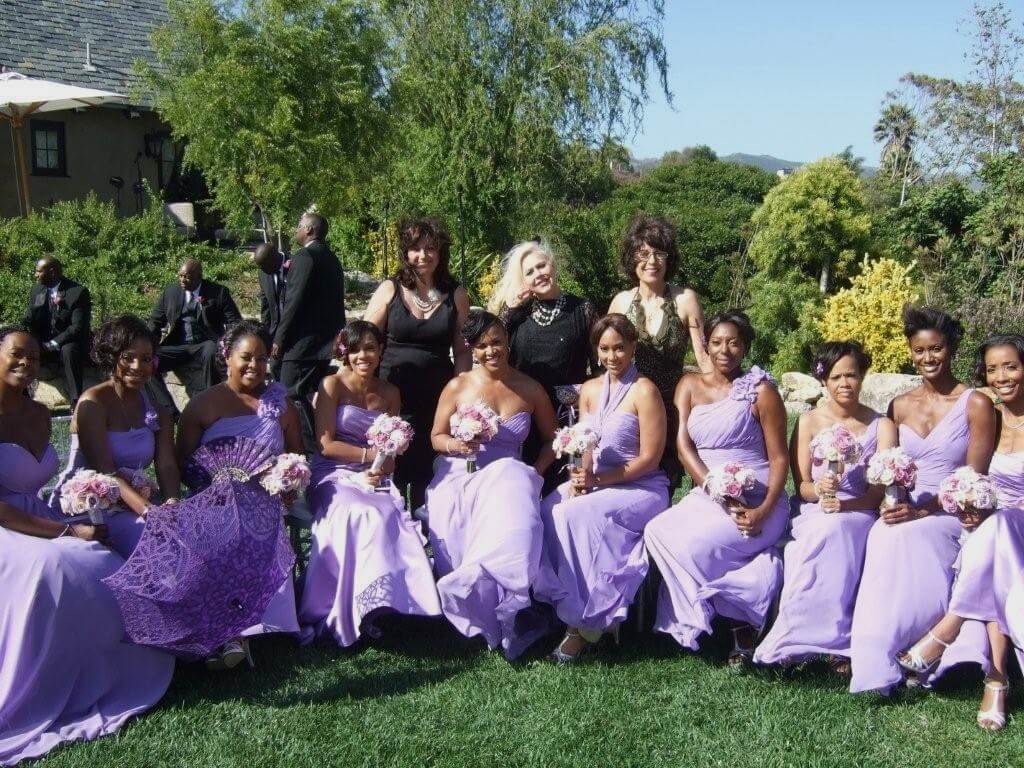 Niecy Nash and her bridal party at her wedding