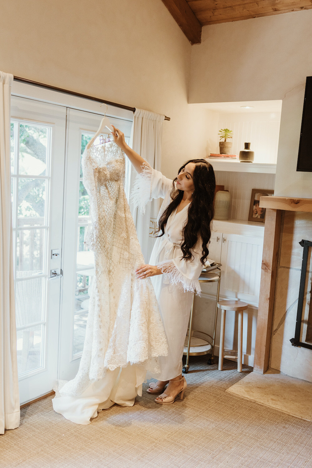 long sleeve lace wedding dress - Stephen Yearik from Lovella Bridal in LA