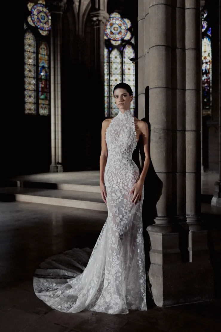knee length dresses for ladies Used Zuhair Murad Peggy with Veil