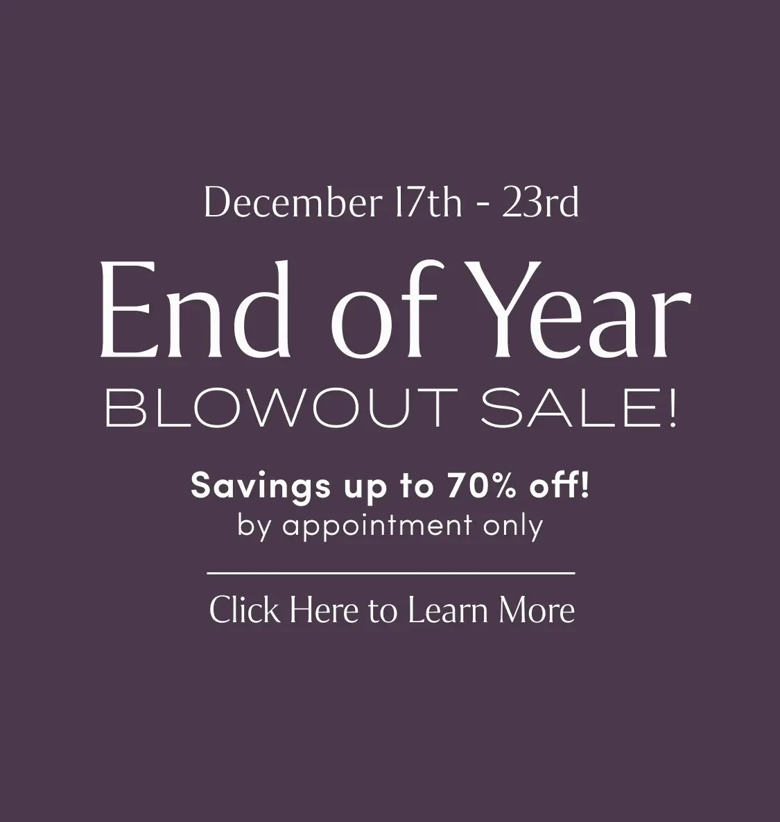 End of year sample sale at Lovella Bridal in Los Angeles, CA