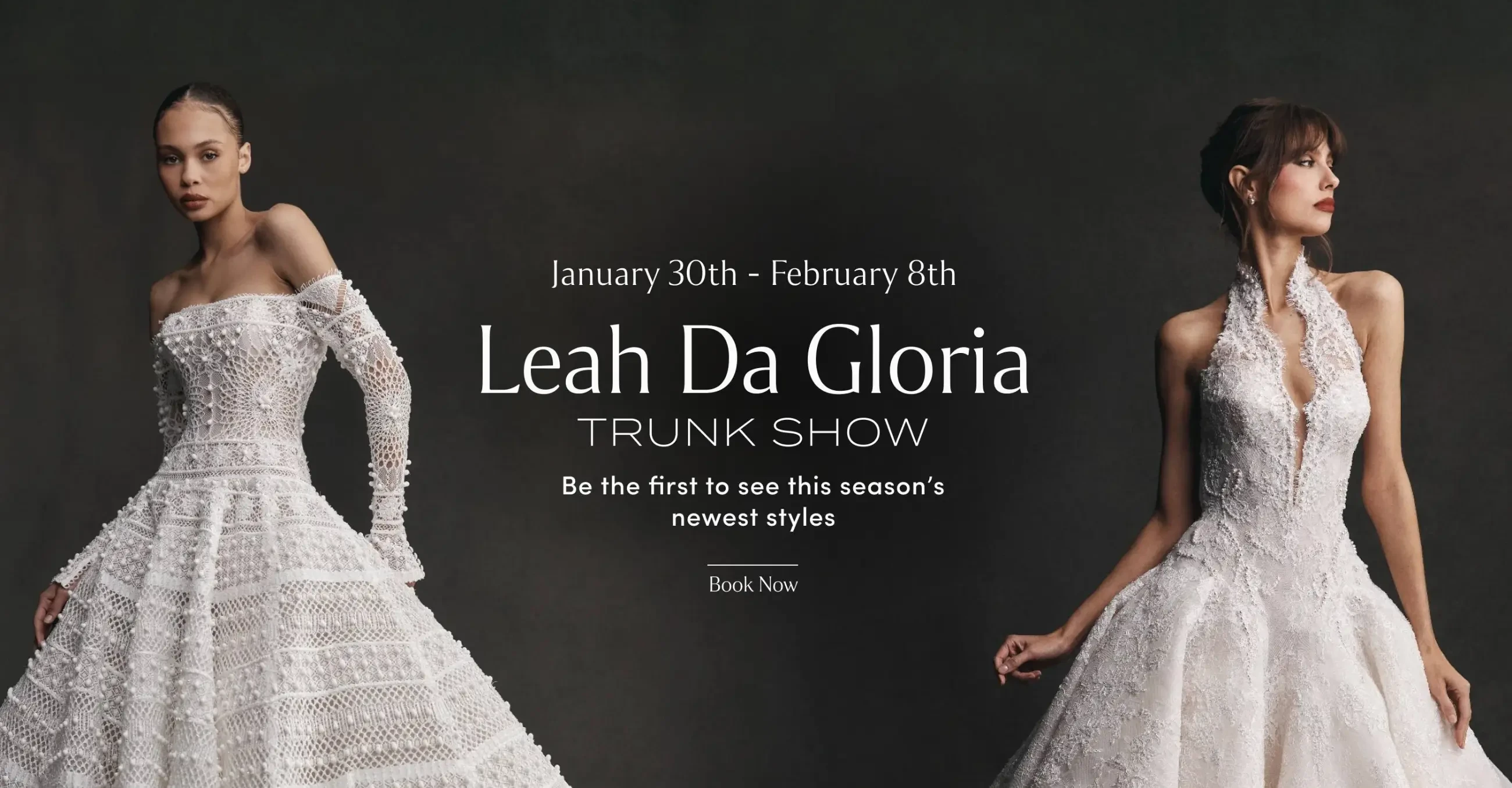 Leah Da Gloria trunk show at Lovella Bridal