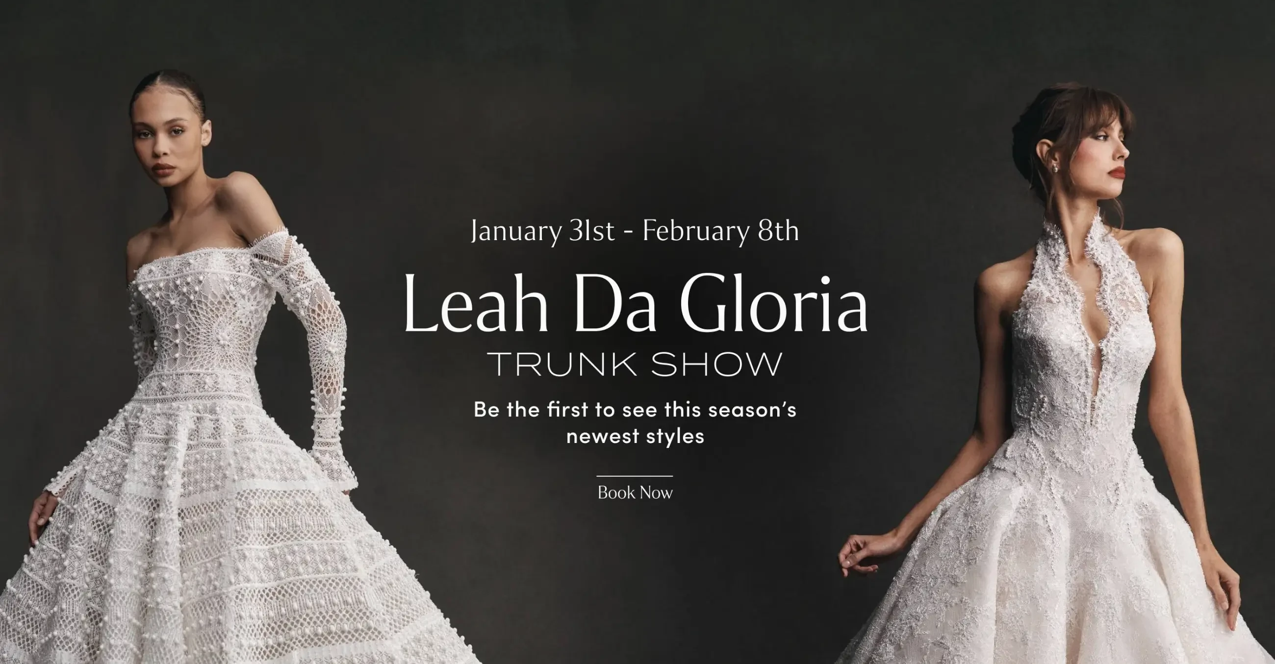 Leah Da Gloria trunk show at Lovella Bridal