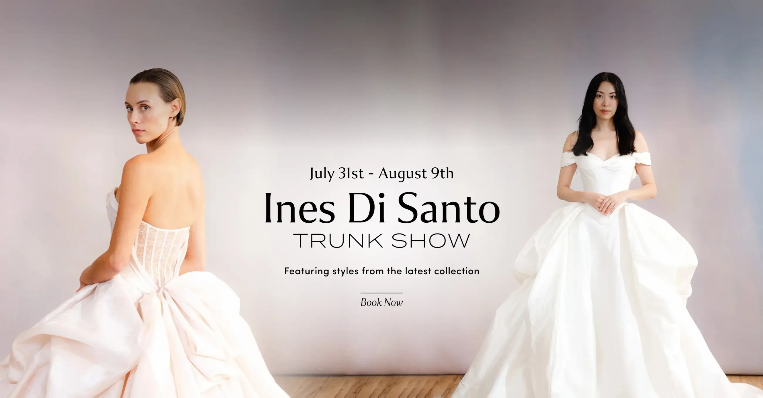 Ines Di Santo trunk show at Lovella Bridal - Desktop Banner
