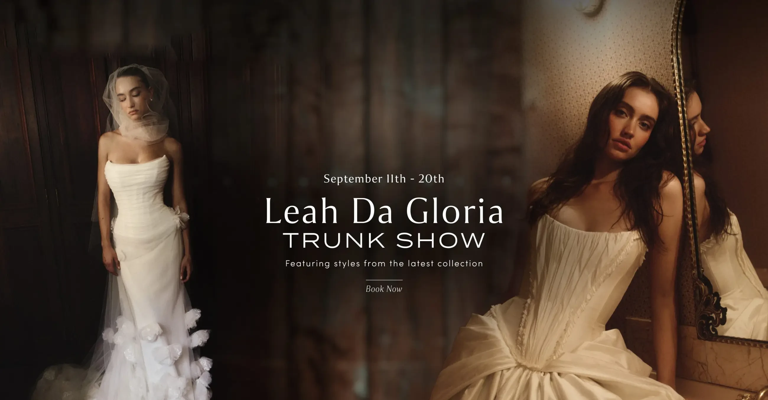 Leah Da Gloria trunk show at Lovella Bridal
